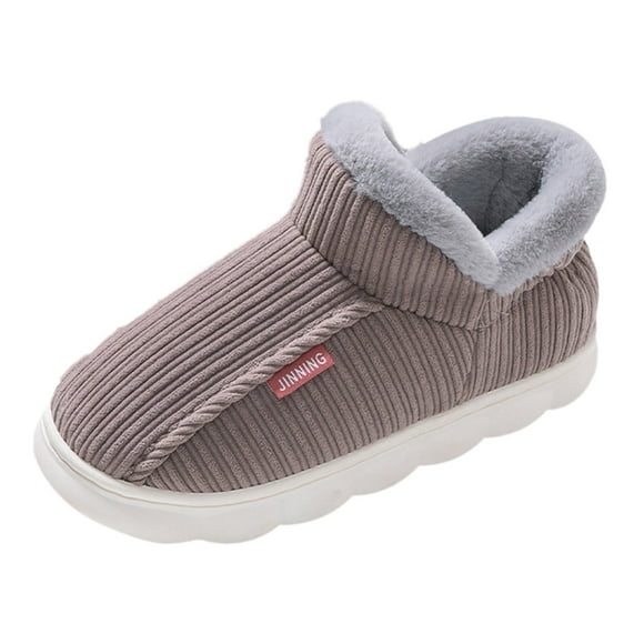 Ediodpoh Men's and Women's Models of Cott on Slippers Winter Package with Cott on Shoes Home Indoor Thickened Warm Cott on Slippersa Ladies Slippers Coffee 9