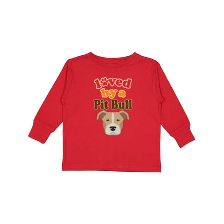

Inktastic Pit Bull Terrier Dog Lover Gift Toddler Boy or Toddler Girl Long Sleeve T-Shirt