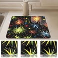 thumbnail image 6 of Brilliant Fireworks Pattern Diatomaceous Earth Water Absorbent Mat, Anti-Slip Rubber Backing, 19.7" x 15.7", 6 of 11
