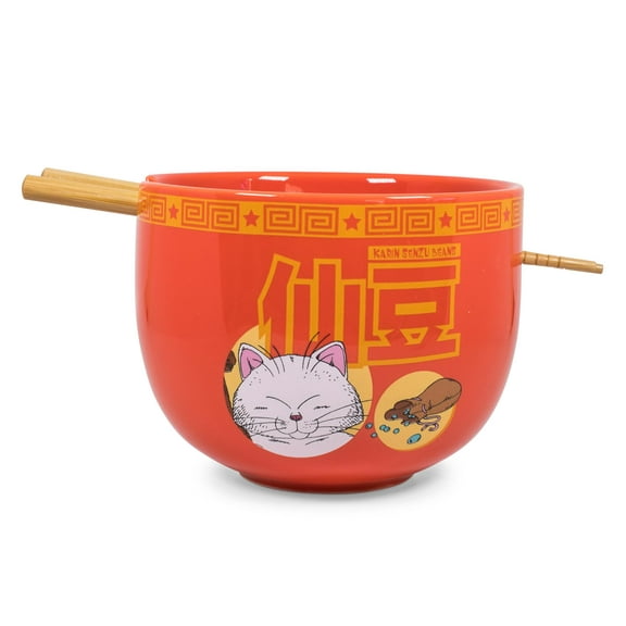 Dragon Ball Z Karin Japanese Dinnerware Set | 16-Ounce Ramen Bowl and Chopsticks
