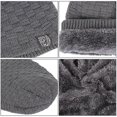 thumbnail image 4 of Gorro de lana para hombre, gorro de lana con solapa, gorro de lana, sombrero de algodón para hombre, 4 of 5