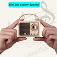 thumbnail image 2 of Altavoz Bluetooth Dosmix Retro Vintage Amarillo, 2 of 9