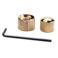 thumbnail image 3 of Metal Nickel Plating Dual Concentric Knobs 1 Set 0.59x0.55in, 3 of 4