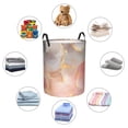 thumbnail image 4 of Daiia Abstract Marble Texture Round Laundry Basket with Handles Thickened Waterproof Circular hamper,Dirty Clothes Storage Basket for Bedroom,Bathroom,College Dorm-Medium, 4 of 6