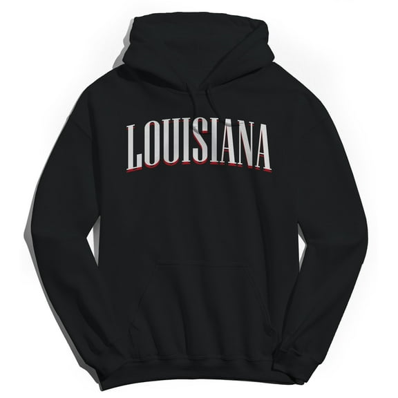 Louisiana Humor Graphic Black Men's Crewneck Sweatshirt Hoodie