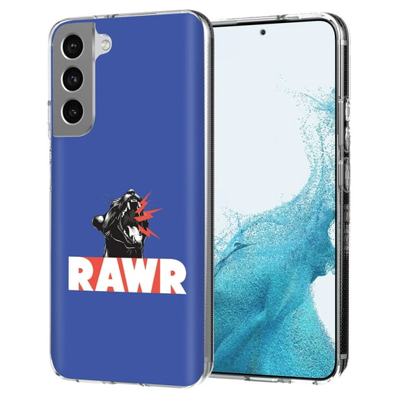 TalkingCase Thin Slim Case Compatible for Samsung Galaxy S22 5G, Rawr Panther Print, Lightweight, Flexible, Soft, USA