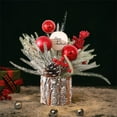 thumbnail image 6 of Small Christmas Tree with Lights - 14.56 Inch Artificial Mini Tabletop Christmas Tree with Warm White LED Lights, Prelit Table Tree for Christmas Decoration, 6 of 6