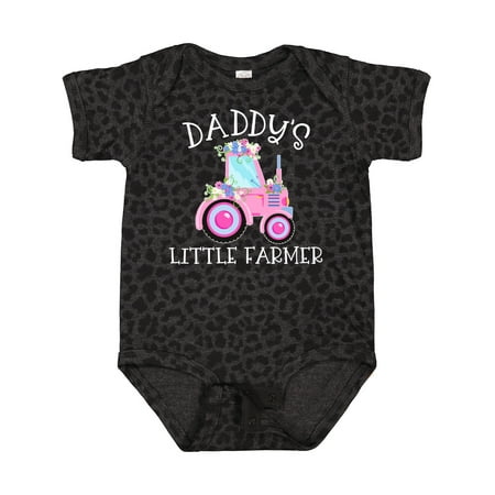 

Inktastic Daddys Little Farmer- Pink Tractor and Flowers Gift Baby Boy or Baby Girl Bodysuit