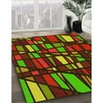 thumbnail image 2 of Ahgly Company Indoor Square Patterned DarkRed Area Rugs, 8' Square, 2 of 6