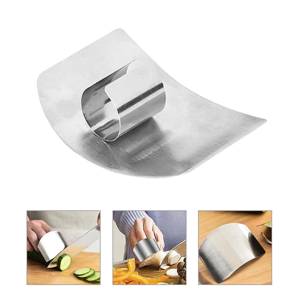 BESTYASH 5Ud Guardapulgares En Inoxidable Para Cortar Y Picado Seguro En Cocina
