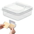 thumbnail image 2 of Cheese Container,Sliced Cheese Container for Fridge,Butter Block Cheese slicer Holder with Lids,Airtight Plastic Storage Box for Fridge Cheeses Keeper Cream Block Shredded Storage Box Saver(Clear), 2 of 6