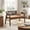Walnut + Caramel, variant on Christopher Knight Home 46.25" Mid Century Curved Cane Upholstered Loveseat, Light Ash+Beige