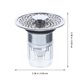 thumbnail image 2 of Milisten Tapón Para Lavabo Con Múltiple Y Para Cabello Material ABS Y Plateado, 2 of 6