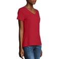 thumbnail image 2 of Hanes Women's X-temp Short Sleeve V-neck T-Shirt, 2 of 6