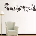 thumbnail image 4 of Black Flower Vine Pegatinas de pared Nevera Ventana Armario Decoración Mural Art Posters para dormitorio Sala de estar JAMW Sencillez, 4 of 5
