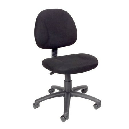OCC Fabric Deluxe Posture Task Chair Black Computer Desk Chair Office Chair Without (Best Office Chair For Correct Posture)