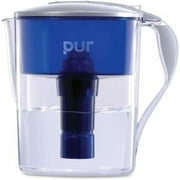Kaz  11 Cup Water Filter Pitcher, Blue & Gray