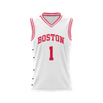 thumbnail image 2 of Men's GameDay Greats #1 White Boston University Lightweight Basketball Jersey, 2 of 4