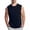 A01-Navy, variant on yoeyez Sleeveless Shirts for Men Cotton Muscle Workout Gym Vest Shirt Crew Neck Fitness Training Tank Top Moisture Wicking Lightweight Casual Shirts Blue,S