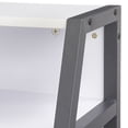 thumbnail image 3 of TMS Focus Metal Frame Kids Study Desk with Shelf, Two-Tone Gray/White, 3 of 7