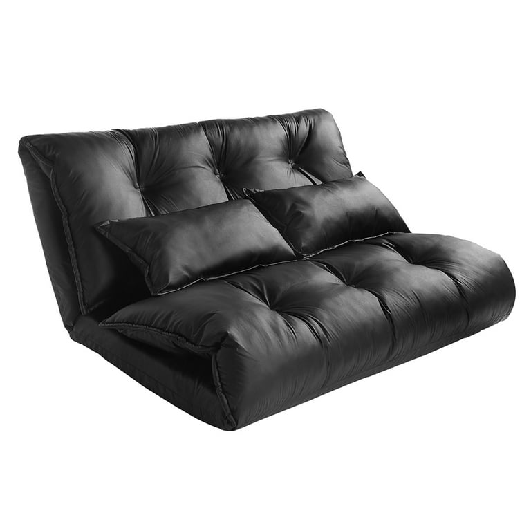 Folding Floor Sofa, Chaise Lounge Sofa Gaming Chair Floor Couch, Adjustable  Floor Sofa and Couch, Foldable Sleeper Sofa Bed, Lazy Sofa Couch, Bedroom,  Living Room Furniture, Black, W7925 
