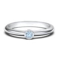 thumbnail image 1 of Classic Bezel Set Birthstone Ring - Blue Topaz (December), 1 of 4