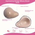 thumbnail image 2 of BIMEI Asymmetrical Spiral Mastectomy Breast Form – Silicone Prosthesis for Post-Surgery,Left Side,#7, 2 of 7