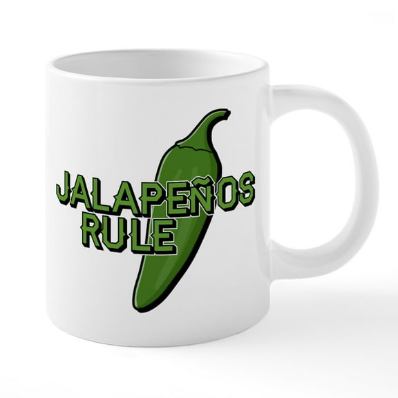 CafePress - Jalapenos Rule Mugs - 20 Oz White Ceramic Mega Mug