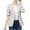 Apricot, variant on comerut Women Blazer Plaid Print Contrast Color Turn-down Collar Cardigan Long Sleeves Warm Business Anti-wrinkle Autumn Coat for Work