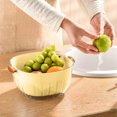 thumbnail image 1 of Teissuly Clearance Vegetable Basket - Vegetable Basket Strain Wash And Vegetables Fruit Multi Function Kitchen Vegetable Washing BasketStrainer & Soaking Bowl, Fruit Bowl & Vege(Yellow, Free Size) Teissuly WER2023081600618, 1 of 7