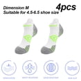 thumbnail image 2 of Calcetín de compresión de tobillo para hombres y mujeres, 4 pares, calcetín de compresión de corte bajo para correr con soporte de tobillo, 2 of 5