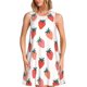 thumbnail image 1 of Balery Hand Drawn Strawberry Vestidos de verano para mujer con estampado: vestido holgado sin mangas, vestido playero informal y cómodo para días calurosos., 1 of 7