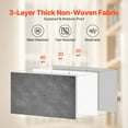 thumbnail image 3 of VEVOR 60L Large Storage Bags, 6 Pack Clothes Storage Bin, Foldable Closet Organizers Containers with Handle, Nov-woven Fabric Storage Bag for Clothing, Blanket, Comforter, Bed Sheet, Pillow(Grey), 3 of 9