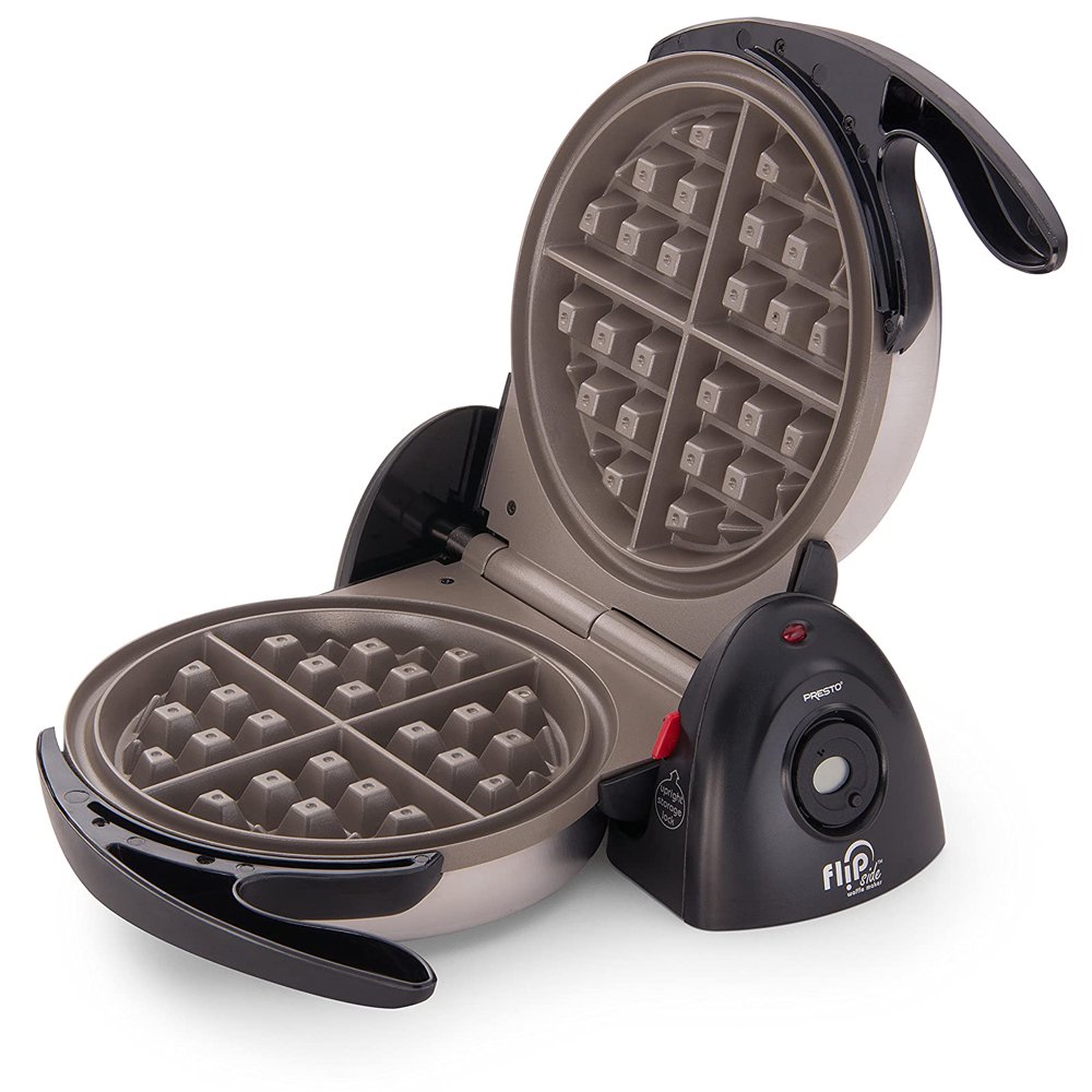 Presto 03510 Ceramic FlipSide Belgian Waffle Maker,Black - Walmart.com