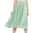 thumbnail image 1 of Allegra K Women's Polka Dots Elastic Waist Flowy A-Line Midi Pleated Skirt, 1 of 7