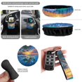 thumbnail image 5 of Qpednta 15Pcs Hawaiian Turtle Car Seat Covers Full Set Auto Accessories, Steering Wheel Cover, Seat Belt Covers, Trash Bin, Coasters, Vent Storage, Rear View Mirror Cover, Universal for SUV Sedan, 5 of 7