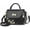Black, variant on Women Flip up Embroidered Satchel Lightweight Totes Top Handle Purses and Handbag Crossbody Shoulderbag for Lady