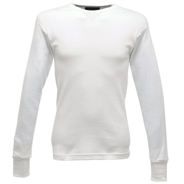 Regatta - Camiseta Interior de Manga Larga para Hombre (Blanco)