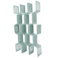 thumbnail image 3 of 12 estantes divisores de cajones para almacenamiento doméstico, organizador de ropa interior, tablero para cajones, color azul claro, 3 of 10