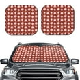 thumbnail image 2 of Xecao Cute Pig with Coins for Foldable Car Sun Shades (2-Pack) offer sun protection with an easy-fold design for convenient windshield shading., 2 of 7
