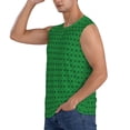 thumbnail image 3 of Fotbe Green St. Patrick’s day Men's Camiseta sin Mangas Estampada para Hombres, Playera Casual para Gimnasio, Entrenamiento, Playa-3X-Large, 3 of 7