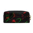 thumbnail image 2 of YFYANG Leather Portable Travel Small Makeup Bag, Multifunctional Storage Bag, Red Light Art Pattern Cosmetic Bag, 2 of 4