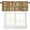 Barn Door-2, variant on Rustic Country Valance Curtain Wooden Barn Doors Farm Farmhouse Rod Pocket Valance Window Treatments 1 Panel Short Curtains for Kitchen Bathroom Bedroom 54 x 18 in
