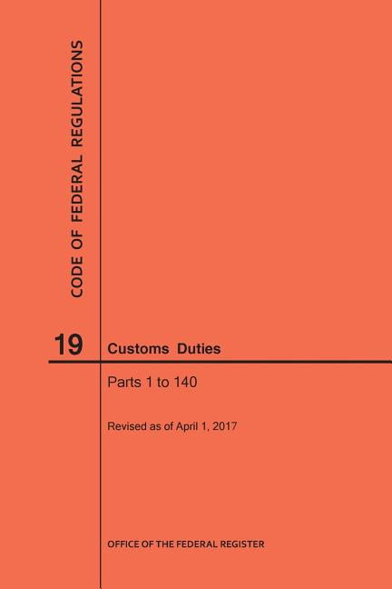title 19 of the code of federal regulations