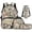 Camo Book Duck, variant on Pink Deer Bow Kids Backpack Set 4 Pcs Soft Girly Book Bag with Lunch Bag, Pencil Case and Water Bottle Cover for Deer Lover Girls Ages 6-12