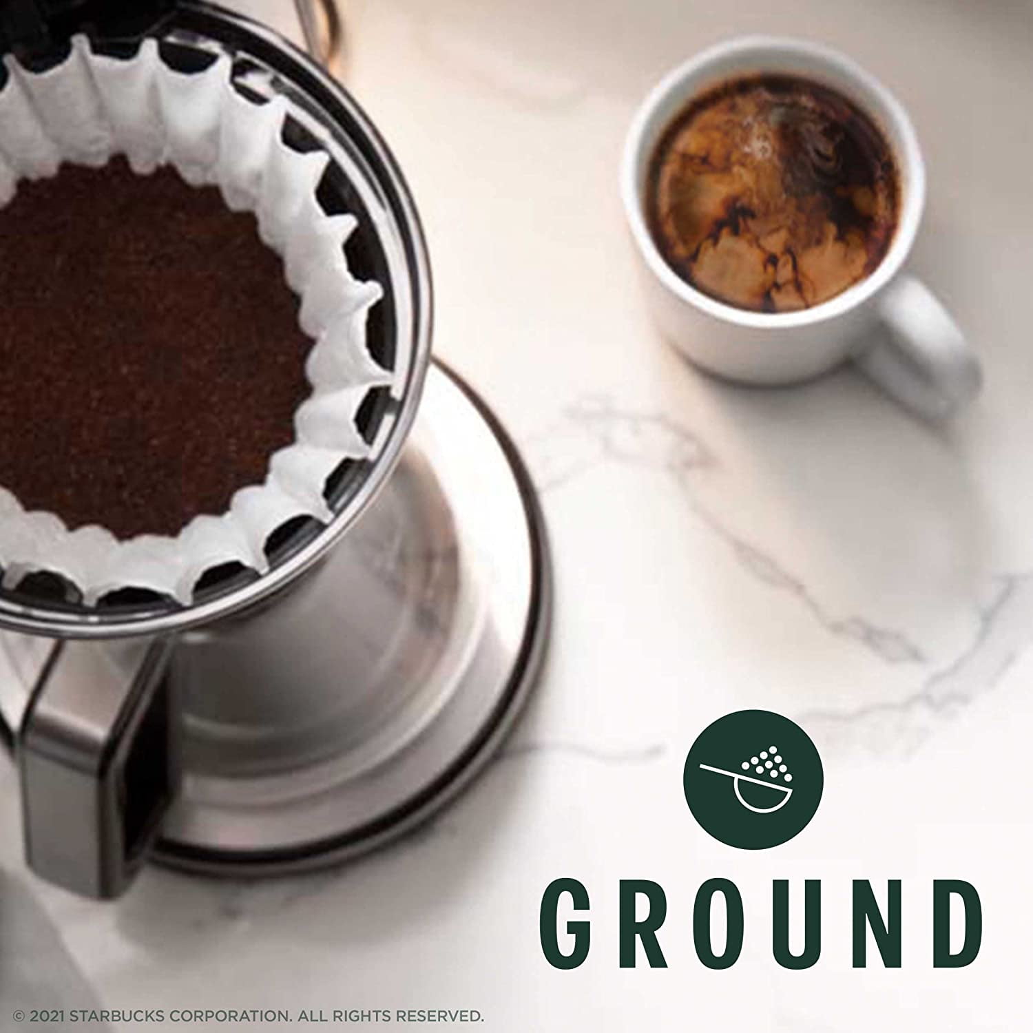 Starbucks Ground Coffee Decaf Medium Roast Pike Place Roast - 12 oz Pack of 2