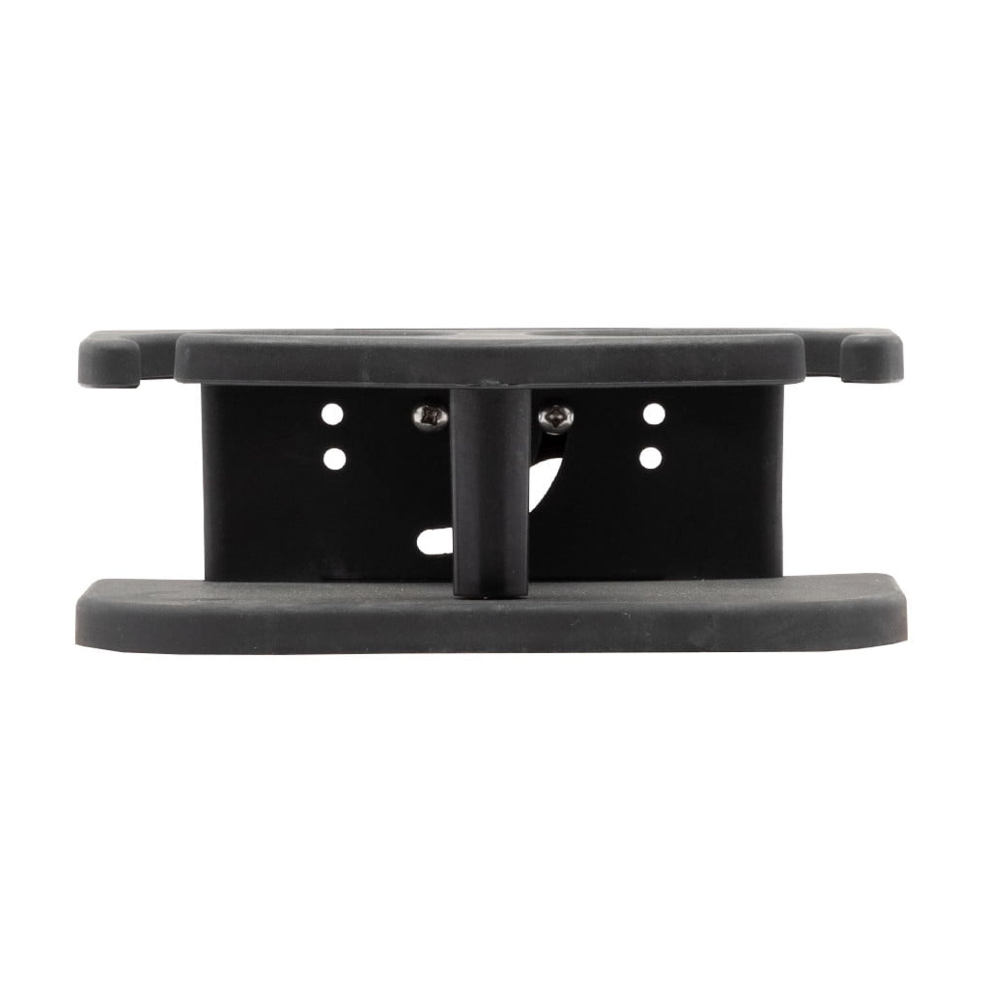 Extreme Max 3005.5689 Adjustable 2-Drink Mug Cup & Can Holder for Horizontal and Vertical Round Pontoon Rails - Black