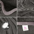 thumbnail image 5 of Unique Bargains Flannel Fleece Blanket Soft Wide Hemmed Full Gray, 5 of 8