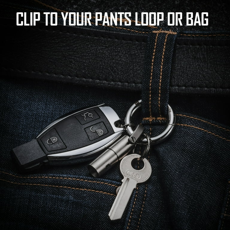 Key Unity Spring O Ring Round Carabiner Clip Stainless Steel Spring Snap Keychain for Key Ring Bag Shoulder Strap KS06