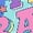 Flo Blue, variant on Y2K Baby, Retro Generation Z Themed, Violet Comfort Colors T-Shirt, Small